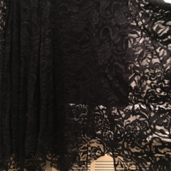 Circle midi black lace skirt - Picture 6 of 6